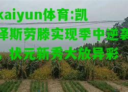 kaiyun体育:凯泽斯劳滕实现季中逆袭，状元新秀大放异彩