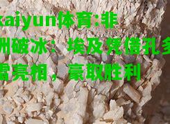 kaiyun体育:非洲破冰：埃及凭借孔多雷亮相，豪取胜利